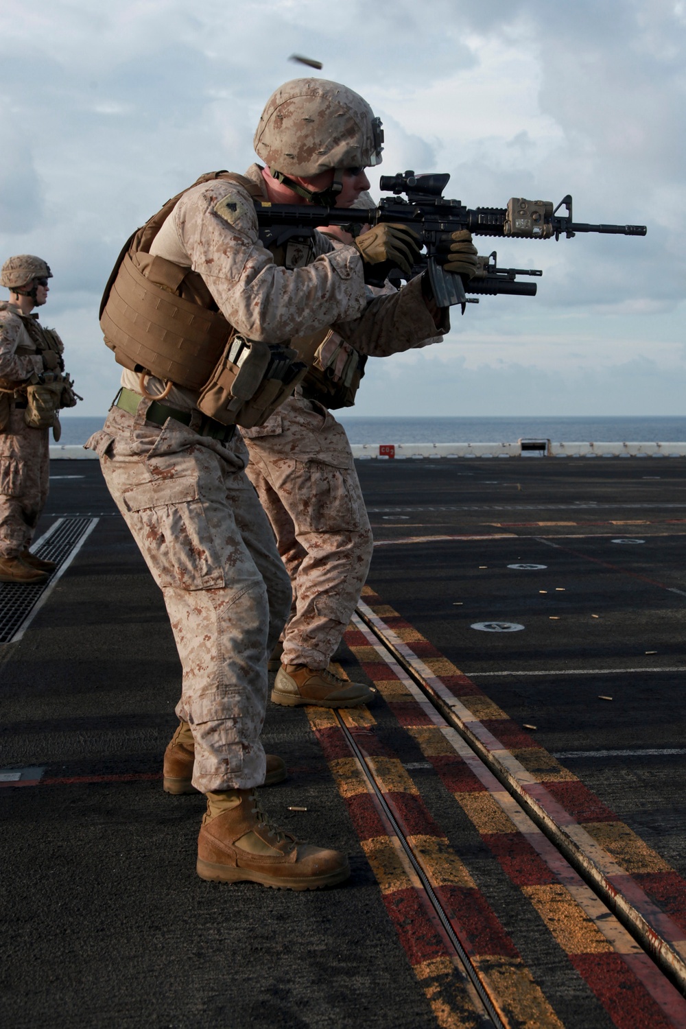 Kilo maintains rifle proficiency at sea