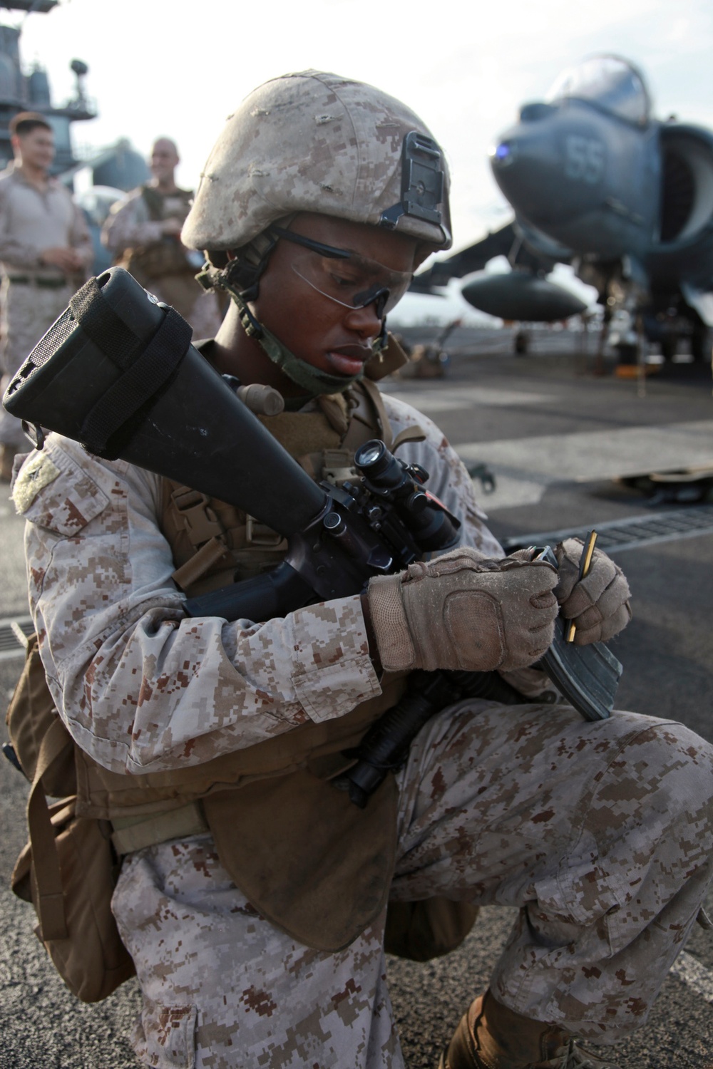 Kilo maintains rifle proficiency at sea