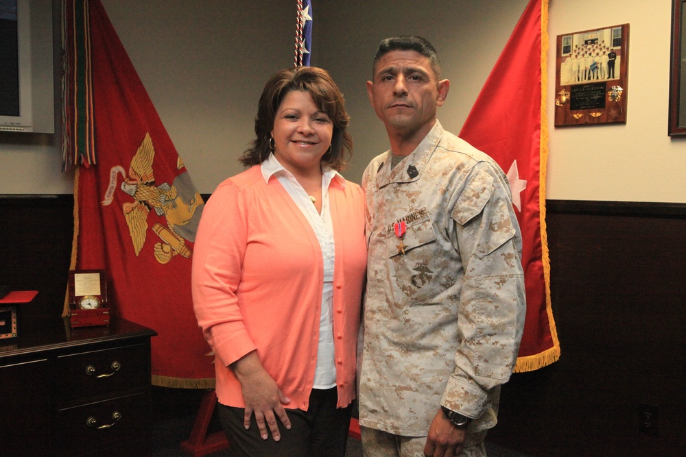SgtMaj. Arrieta Receives Bronze Star