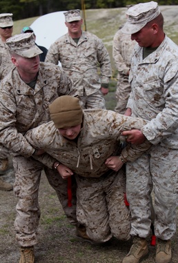 Marines learn about new escalation of force equipment