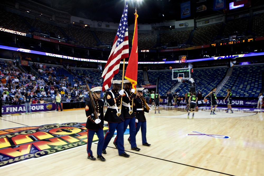 Marine officer reflects, brings basketball opportunities