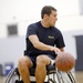 Basketball practice for the Navy's Warrior Games basketball team