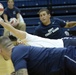 Basketball practice for the Navy's Warrior Games basketball team