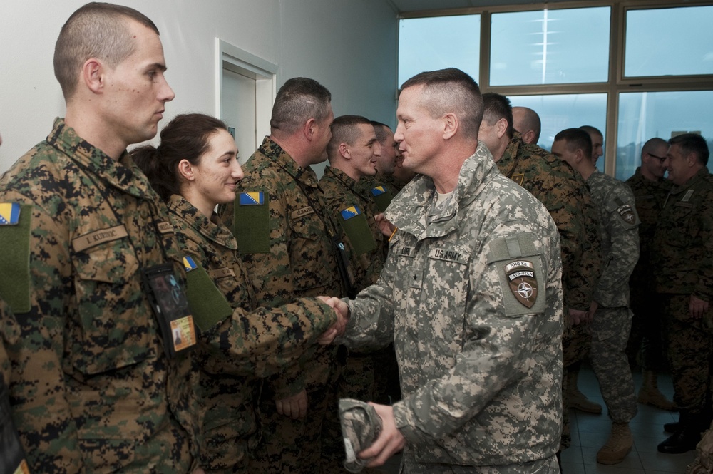 NATO HQ Sarajevo meets AF BiH deployers