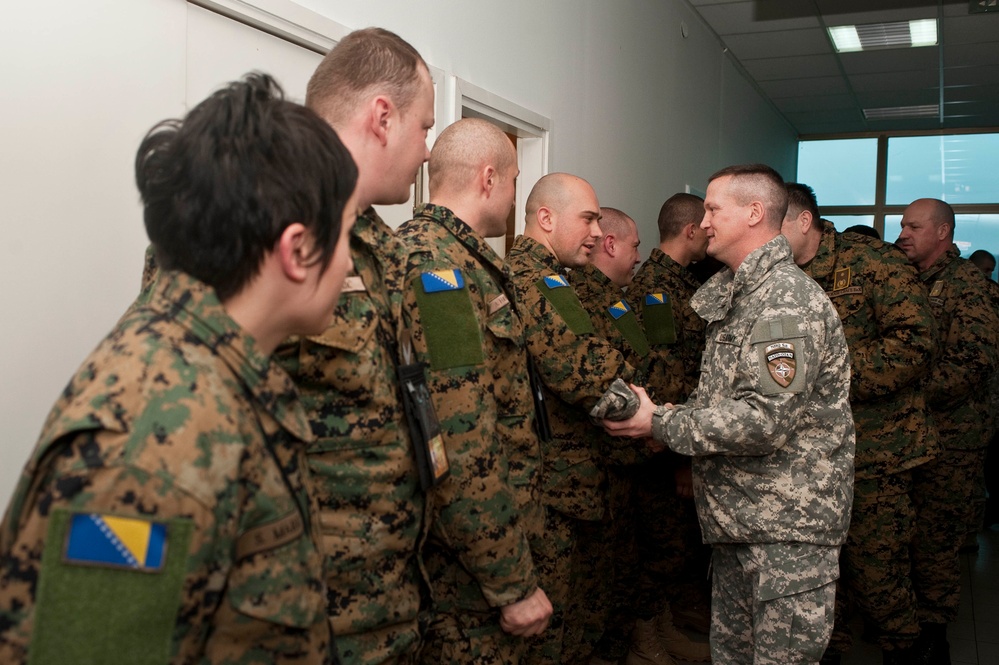 NATO HQ Sarajevo meets AF BiH deployers