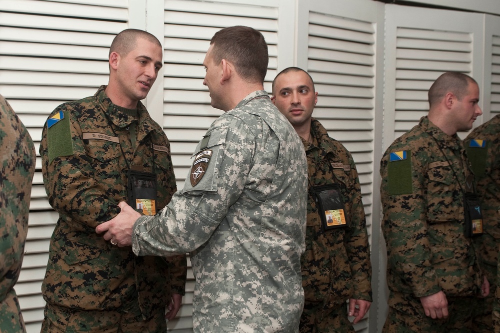 NATO HQ Sarajevo meets AF BiH deployers