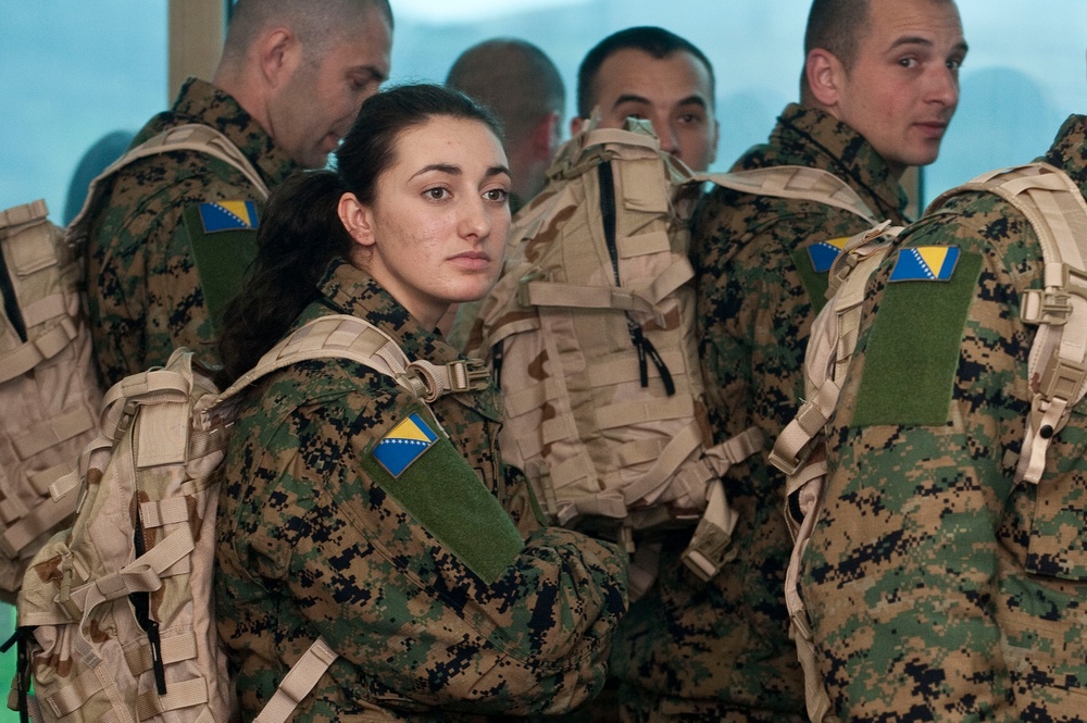 NATO HQ Sarajevo meets AF BiH deployers