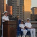 Admiral aboard USS Iwo Jima in New York