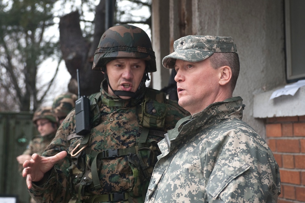 NATO HQ Sarajevo leadership visits Pazaric AFBiH firing range