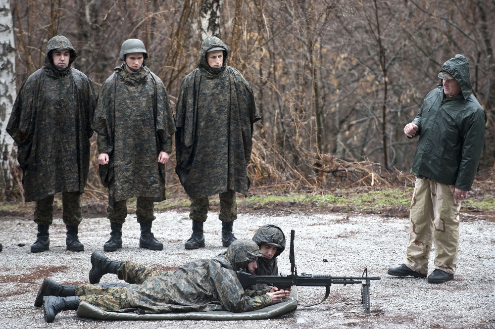 NATO HQ Sarajevo leadership visits Pazaric AFBiH firing range