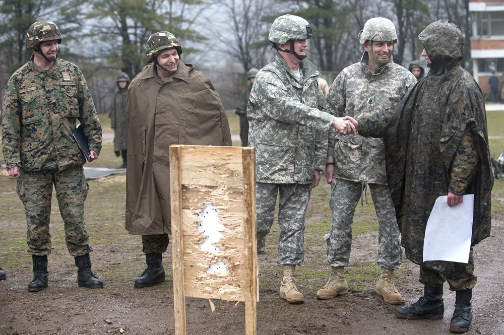 NATO HQ Sarajevo leadership visits Pazaric AFBiH firing range