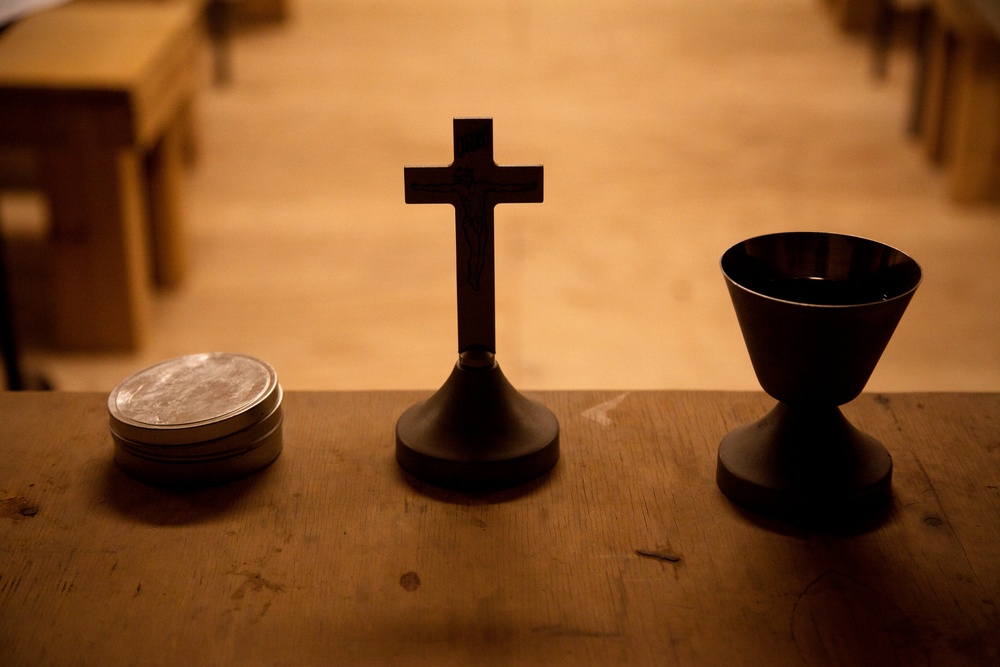 U.S. Navy chaplain provides religious services on FOB Payne