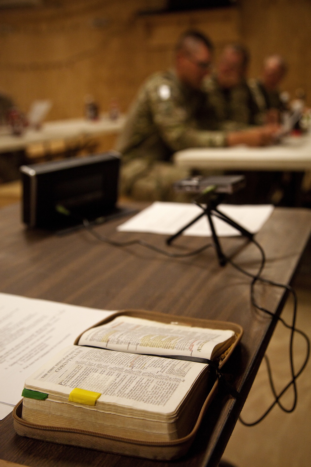 U.S. Navy chaplain provides religious services on FOB Payne