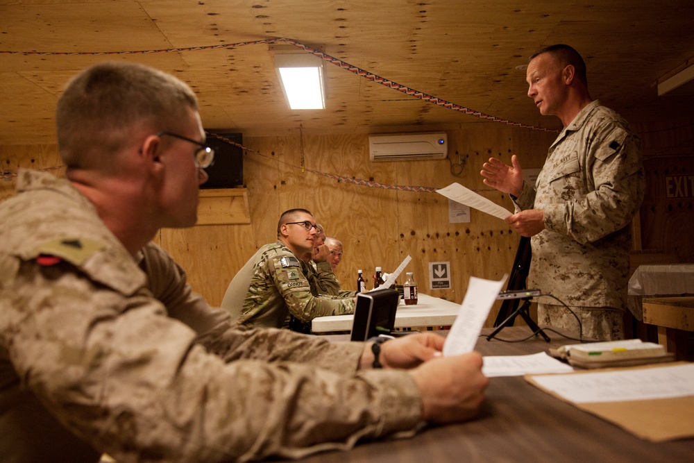 U.S. Navy chaplain provides religious services on FOB Payne