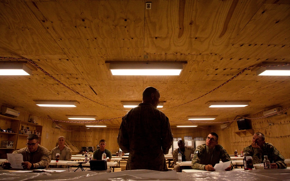 U.S. Navy chaplain provides religious services on FOB Payne