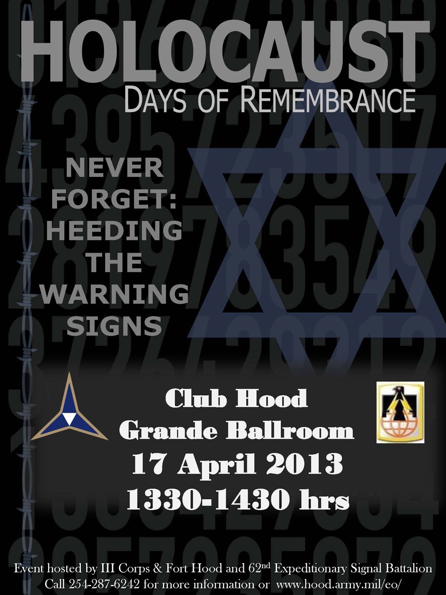 Fort Hood hosts Holocaust Days of Remembrance