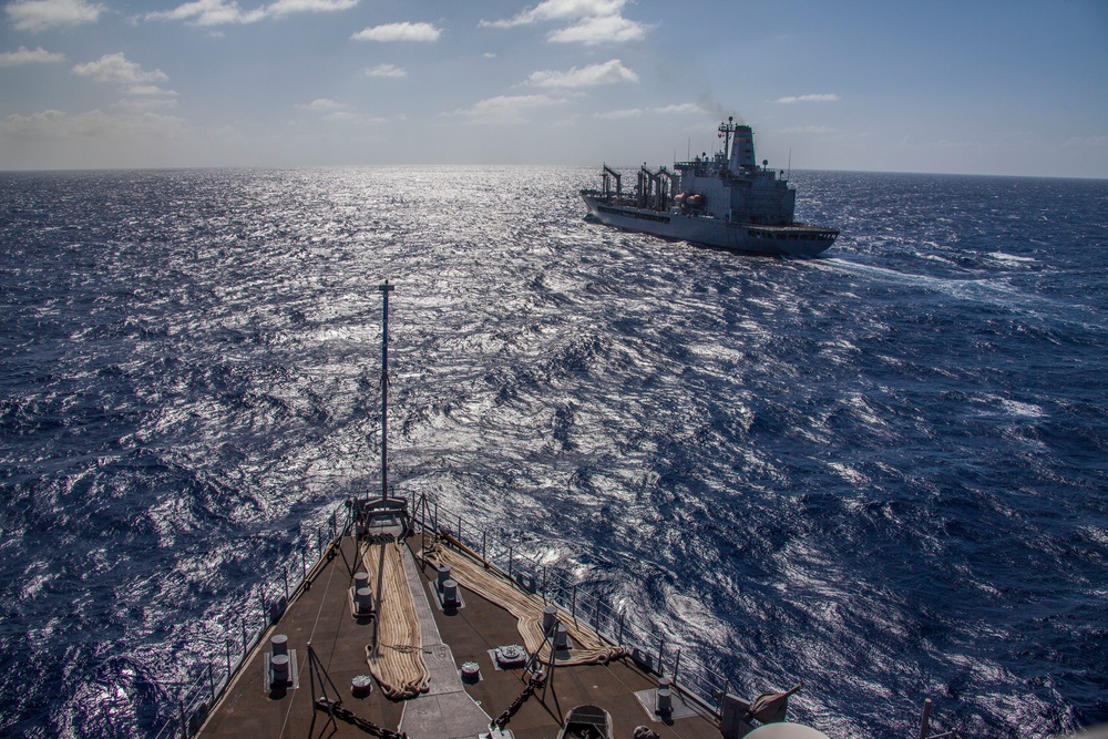 Resupply at sea