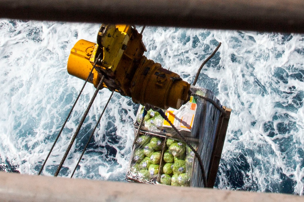 Resupply at sea