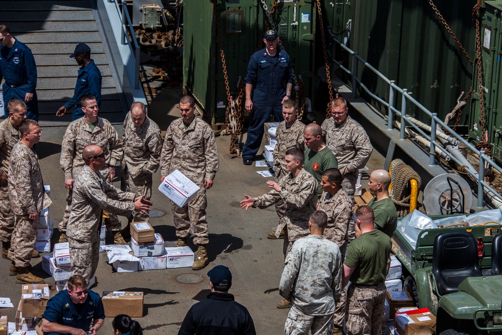 Resupply at sea