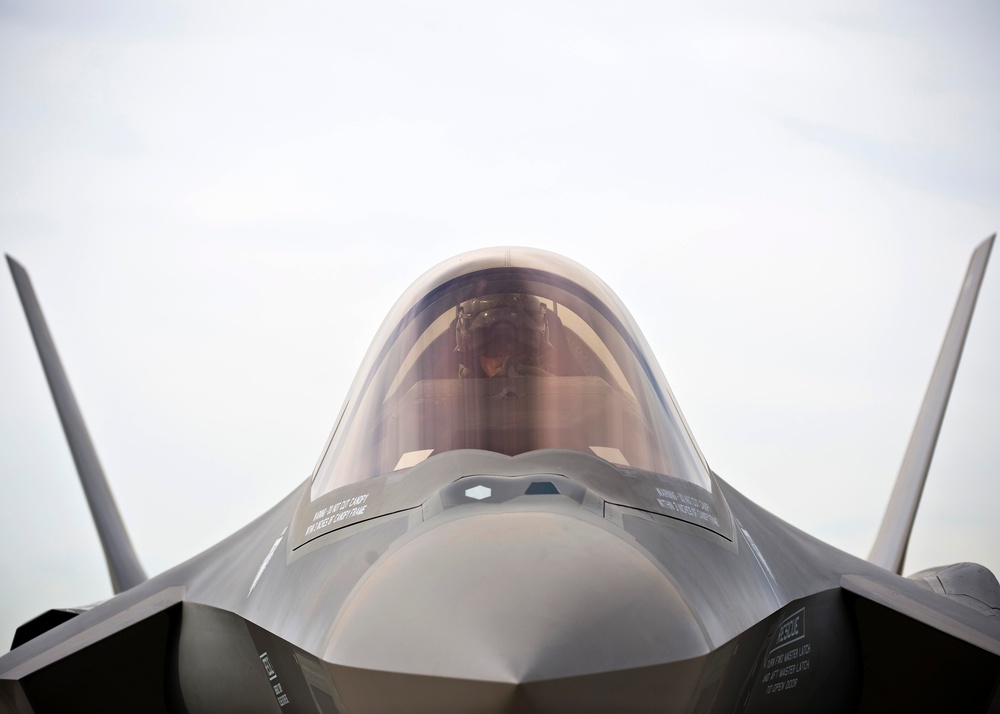 F-35 departs for first training mission