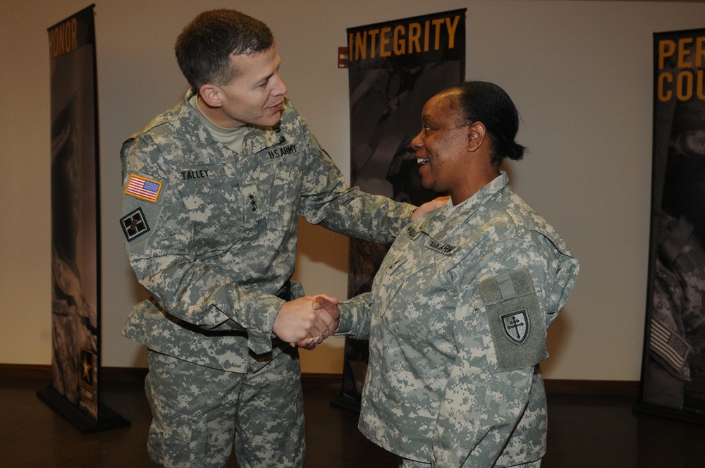 Handshake with the boss