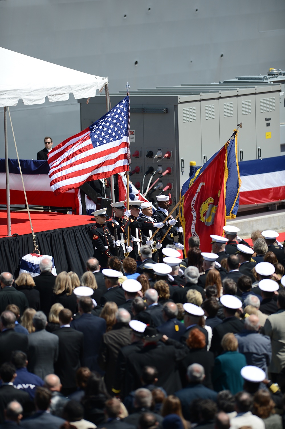 USS Arlington commissioning ceremony