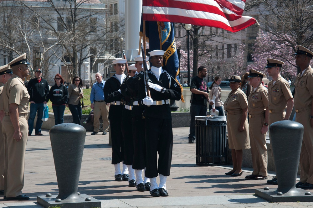 Ceremony at US Navy Memorial