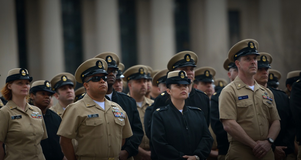 Chiefs celebrate birthday at Navy Memorial