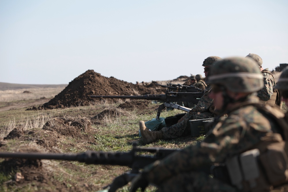 Defensive postion with machine guns