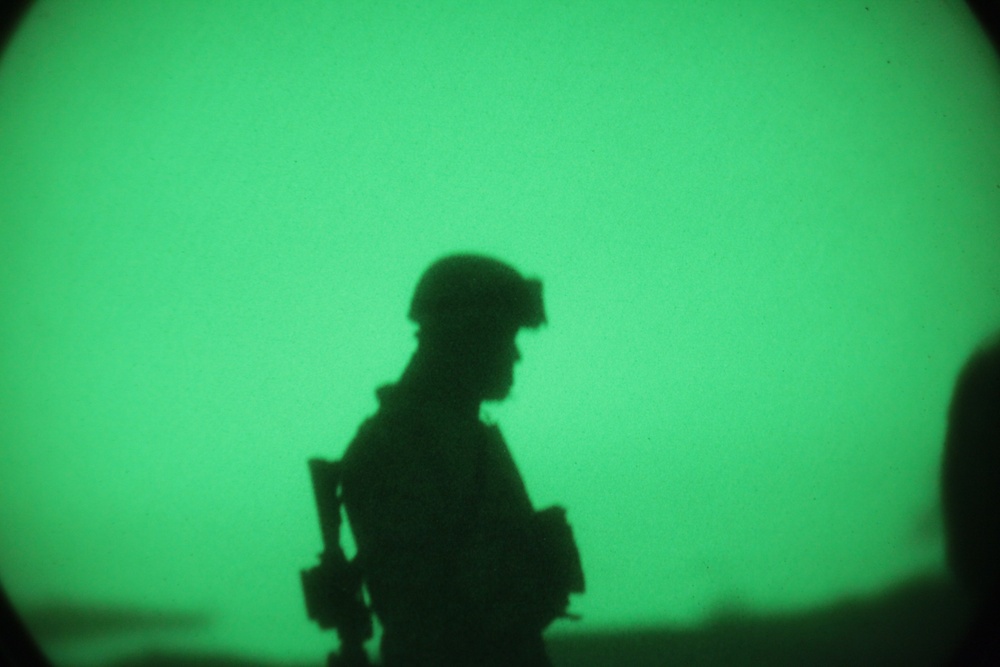 Designated marksman night shoot