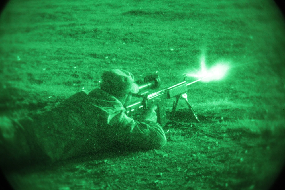 Designated marksman night shoot
