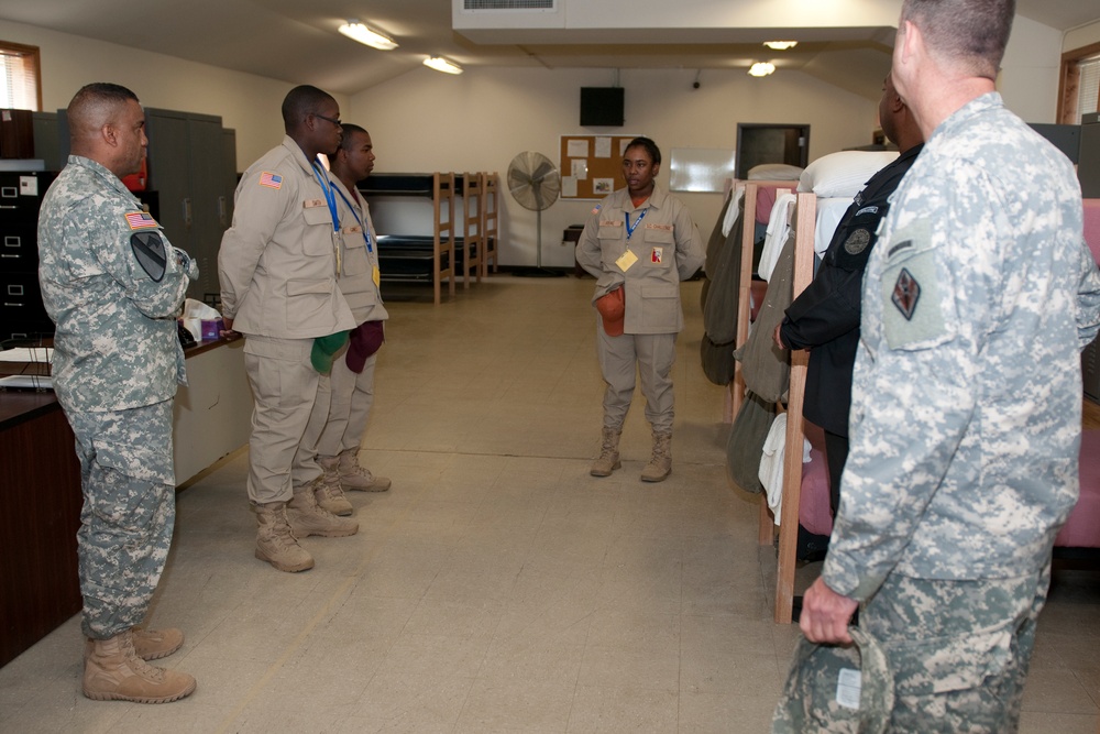 Commanding general of Fort Jackson visits SC Youth Challenge Academy