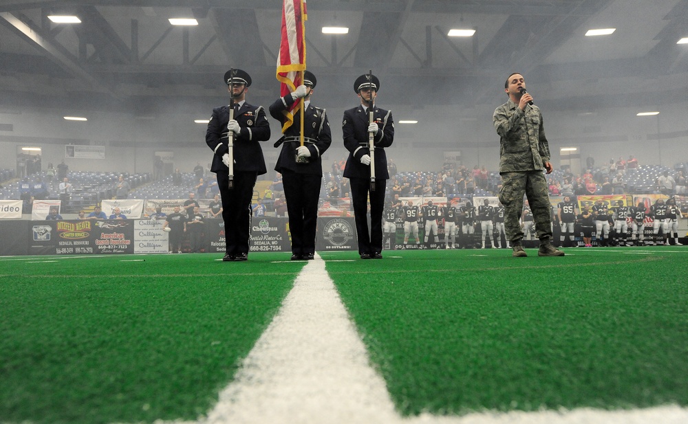 Whiteman Warriors shine at Missouri Outlaw Military Appreciation Game