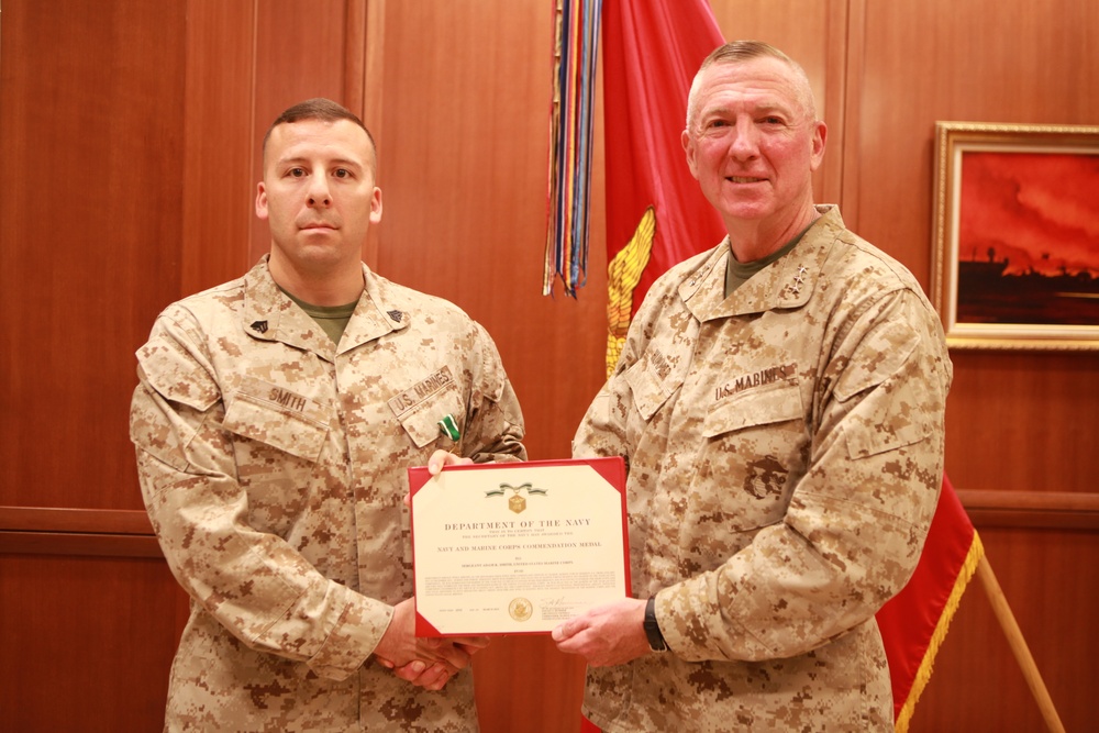 Marine awarded MARFORRES Marine of the Year