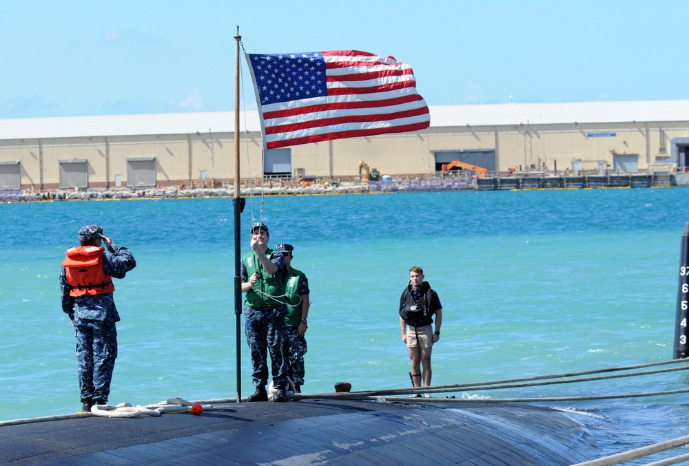 USS Jacksonville in Apra Harbor