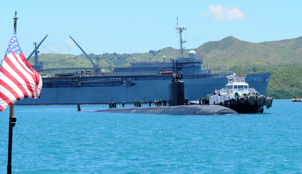 USS Cheyenne in Apra Harbor