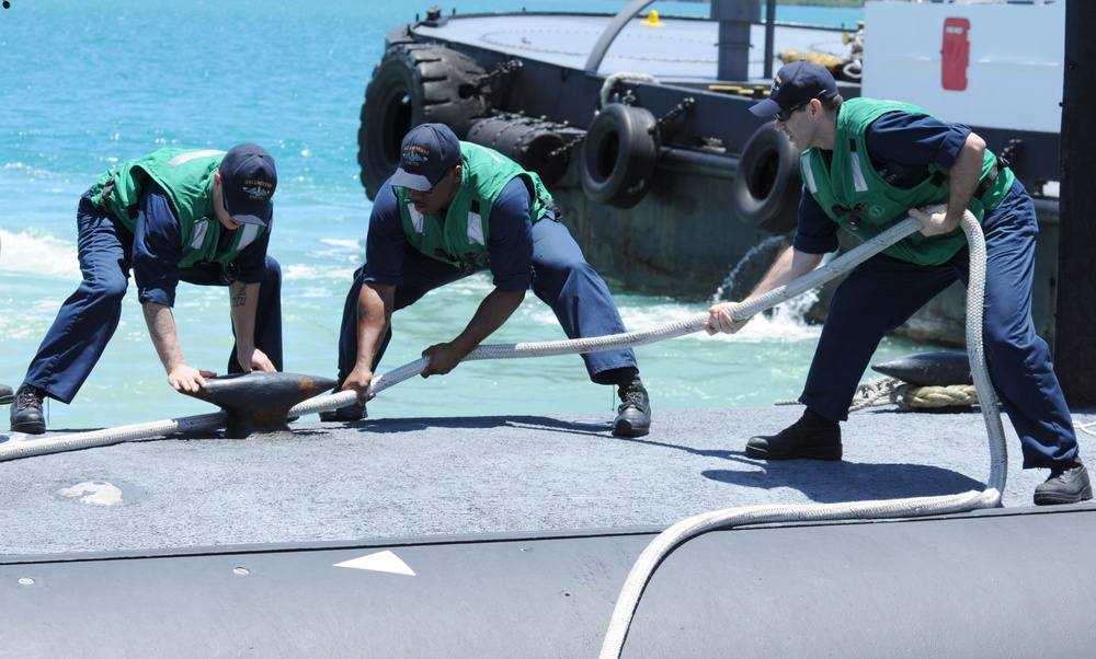 USS Cheyenne in Apra Harbor