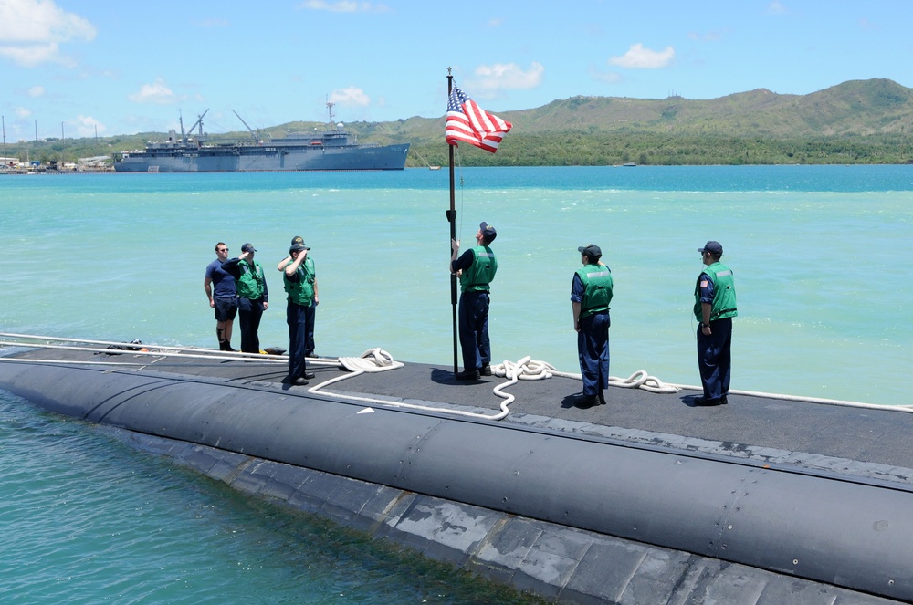 USS Cheyenne in Apra Harbor