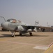 An EA6B Prowler aircraft sits ready to conduct training missions at Osan Air Base, Republic of Korea