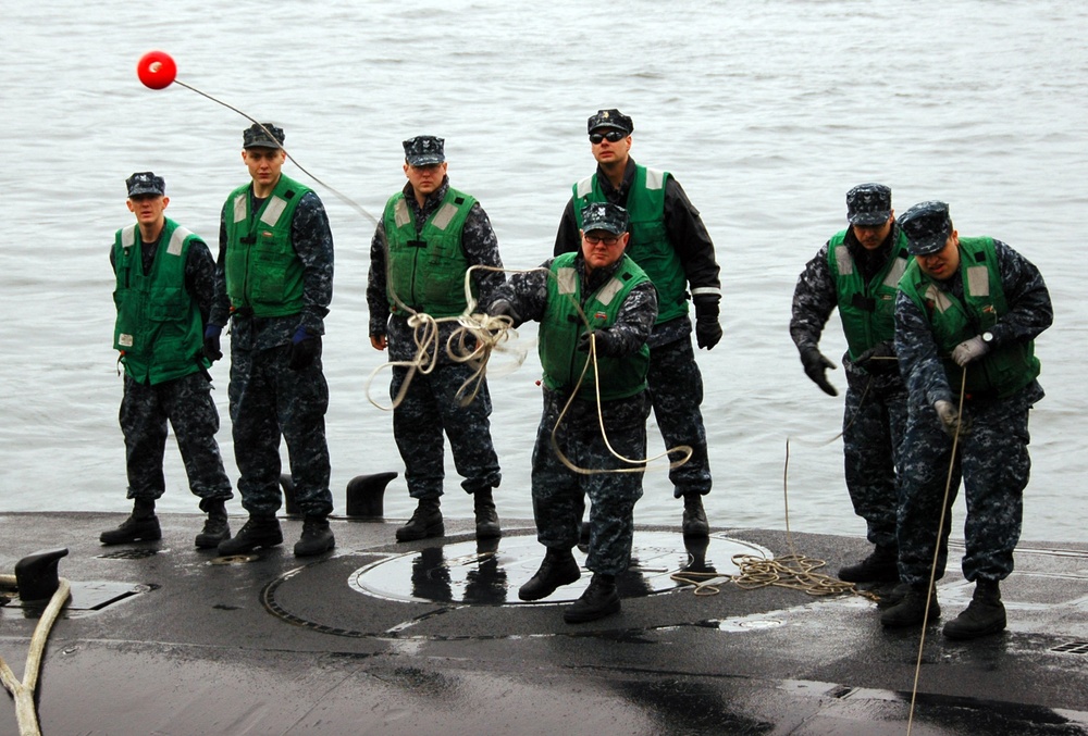 USS Louisiana returns from patrol