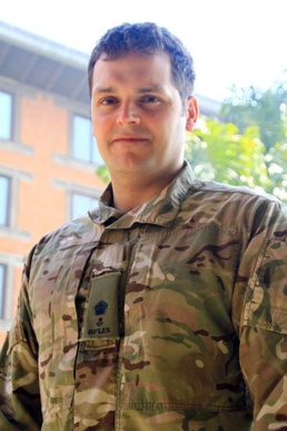 British army officer exchanges ideas with other nations at Shanti Prayas-2