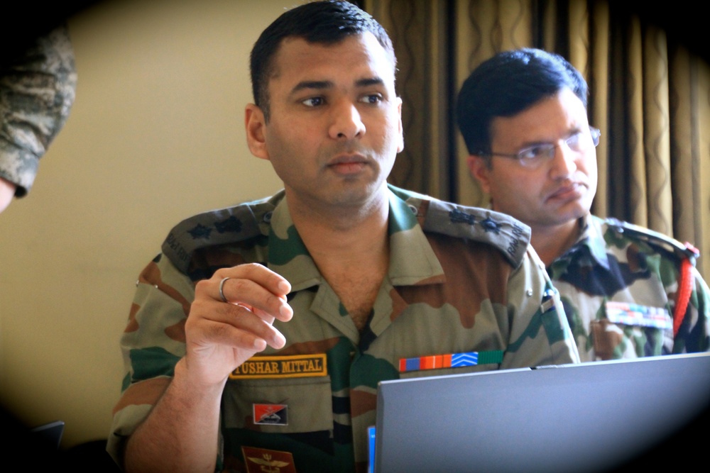 Indian officer conducts peacekeeping exercise before South Sudan mission