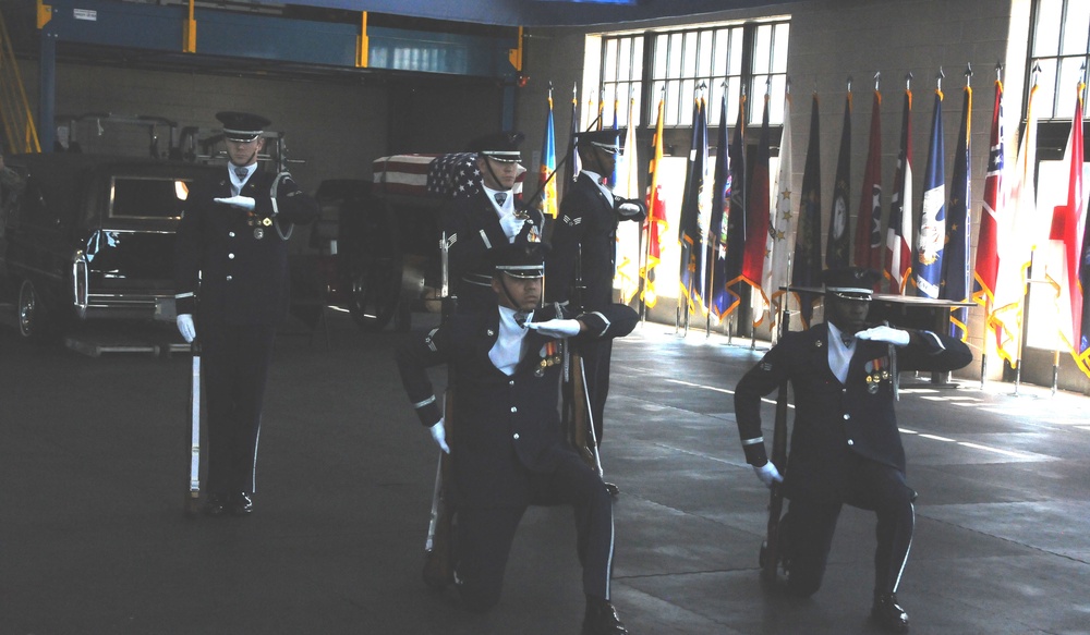 Air Force Honor Guard Drill Team performs special demonstration