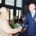 Air Force Honor Guard member meets local AARP member