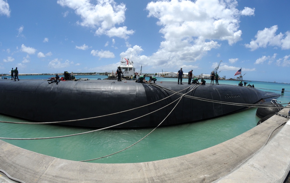 USS Ohio in Guam