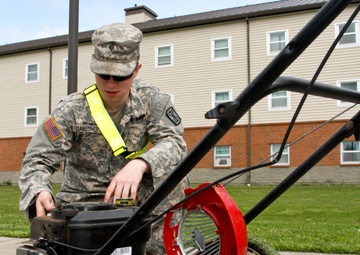 'Outlaw' soldiers battle lawless grass during spring cleaning