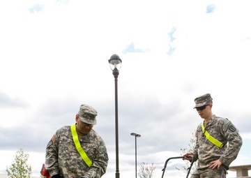 'Outlaw' soldiers battle lawless grass during spring cleaning