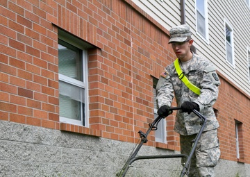 'Outlaw' soldiers battle lawless grass during spring cleaning