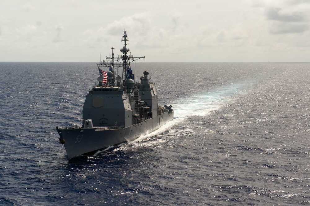 USS Mobile Bay operations