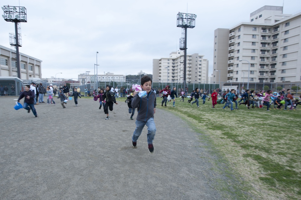 Flash: Easter Bunny sighting in Yokosuka! Eggs, candy found on softball fields